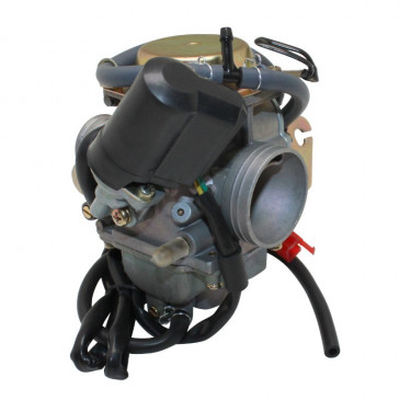 CARBURATEUR MAXISCOOTER ADAPTABLE SCOOTER CHINOIS 125CC 4T 152QMI/PEUGEOT 125 SUM UP ORIGINE DIAM 24mm (MOTEUR 152QMI) (ADAPTABLE ORIGINE) -P2R- 3700948050040