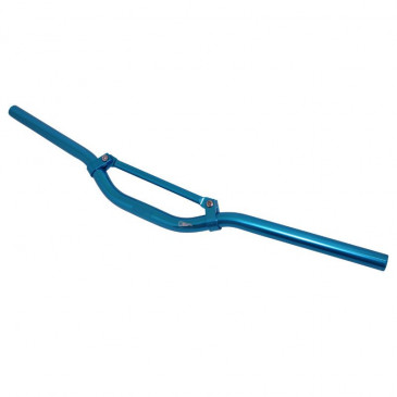 GUIDON SCOOT REPLAY STREET ALU BLEU L625MM AVEC BARRE DE RENFORT (H40MM SOUS BARRE) 3700948036549