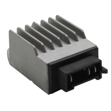 REGULATEUR DE TENSION 50 A BOITE ADAPTABLE DERBI 50 SENDA 1994>2004, GPR 1997>2004 (LEONELLI) (CONNECTEUR NOIR 3 FICHES) -P2R-