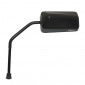 RETROVISEUR SCOOT REPLAY F1 DIAM 8 REVERSIBLE NOIR MAT (x1) -TIGE LONGUE NOIR MAT- ** 3700948038529