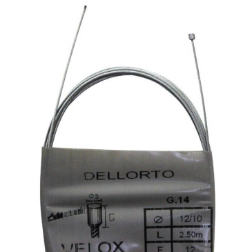 CABLE - FOR THROTTLE FOR DELLORTO 3x3 Ø 1.2 Lg 2.50M (25 IN BOX) 3660429903596