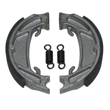 BRAKE SHOE FOR MOPED MBK 51 -FRONT+REAR- (Ø 100mm -2 SPRINGS) (SOLD IN PAIRS)-SELECTION P2R- 3700948140352