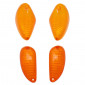 CABOCHON CLIGNOTANT SCOOT ADAPTABLE PIAGGIO 50 TYPHOON 2006>, NRG MC3 AV+AR ORANGE (x4) (AVANT COMME NRG EXTREME MC3 + ARRIERE COMME TYPHOON) -REPLAY-