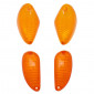 CABOCHON CLIGNOTANT SCOOT ADAPTABLE PIAGGIO 50 TYPHOON 2006>, NRG MC3 AV+AR ORANGE (x4) (AVANT COMME NRG EXTREME MC3 + ARRIERE COMME TYPHOON) -REPLAY- 3700948031230