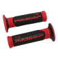 REVETEMENT POIGNEE PROGRIP SCOOTER ON ROAD 732 DOUBLE DENSITE ROUGE/NOIR CLOSED END 125mm (PAIRE)