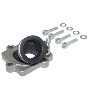 PIPE ADMISSION SCOOT MALOSSI MHR TEAM VITON 360° POUR MBK 50 NITRO, MACH G/YAMAHA 50 AEROX, JOG R/APRILIA 50 SRSR/MALAGUTI 50 F12 (POUR PHBG 15/21, DIAMETRE INTERIEUR 24,5mm) 3700948134009