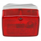 FEU ARRIERE CYCLO REPLAY RC ROUGE/CHROME POUR PEUGEOT 103/MBK 51 3700948034491