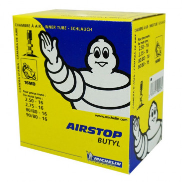 CHAMBRE A AIR 16'' 2.50-16, 2.75-16, 80/80-16, 90/80-16 MICHELIN 16MD VALVE TR4 3528701902234