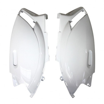 REAR SIDE COVER FOR SCOOT PIAGGIO 50 ZIP 2000> -GLOSS WHITE- (PAIR)- SELECTION P2R