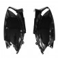 REAR SIDE COVER FOR SCOOT PIAGGIO 50 ZIP 2000> -GLOSS BLACK- (PAIR)