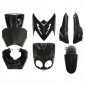CARROSSERIE/CARENAGE SCOOT ADAPTABLE MBK 50 STUNT/YAMAHA 50 SLIDER NOIR BRILLANT (7 PIECES) -P2R- 3700948054093