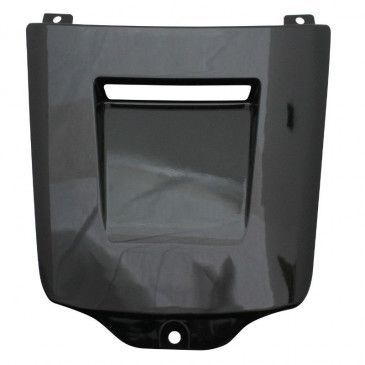 FRONT ENGINE COVER (TRAPDOOR) FOR SCOOT REPLAY DESIGN EDITION FOR MBK 50 BOOSTER 2004>/YAMAHA 50 BWS 2004> -BLACK- GLOSS