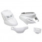 FAIRINGS/BODY PARTS REPLAY DESIGN EDITION FOR SCOOT MBK 50 BOOSTER 2004>/YAMAHA 50 BWS 2004> WHITE GLOSS (4 PARTS + HEADLIGHT KIT) 3700948031735