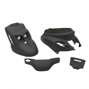 FAIRINGS/BODY PARTS REPLAY DESIGN EDITION FOR SCOOT MBK 50 BOOSTER 2004>/YAMAHA 50 BWS 2004> BLACK MAT (4 PARTS + HEADLIGHT KIT))