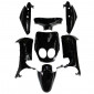CARROSSERIE/CARENAGE SCOOT ADAPTABLE MBK 50 OVETTO 2008>2010 YAMAHA 50 NEOS 2008>2010 NOIR BRILLANT (KIT 7 PIECES) -P2R- 3700948054055