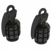 BOUCHON DE VALVE SCOOT/CYCLO REPLAY VS GRENADE NOIR (PAIRE) 3700948030592