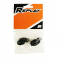 VALVE CAP-SCHRADER - REPLAY "GRENADE" BLACK (PAIR) 3700948030592