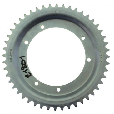 REAR CHAIN SPROCKET FOR MOPED MBK 88 48 TEETH (BORE Ø 110mm) 6 DRILL HOLES -SELECTION P2R-