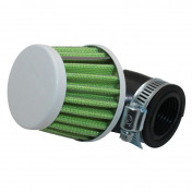 AIR FILTER - REPLAY KN SMALL FO GREEN/WHITE - ADJUSTABLE Ø35/28