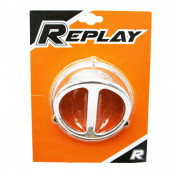 COOLING FAN COVER REPLAY FOR MBK 50 BOOSTER 1990>2003, STUNT 2000>2003/YAMAHA 50 BWS 1990>2003, SLIDER 2000>2003 CHROME 3700948034101