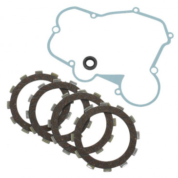 CLUTCH DISC FOR 50cc MOTORBIKE DERBI 50 SENDA 1996>2005 E2, GPR 1996>2005 E2 / GILERA 50 SMT, RCR ( DERBI EURO 2 ENGINE) (COMPLETE KIT) -P2R- 3700948020890