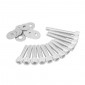 VIS DE CARTER REPLAY ALU POUR MBK 50 BOOSTER/YAMAHA 50 BWS CHROME 6X25/40/45 (KIT DE 12) 3700948040874