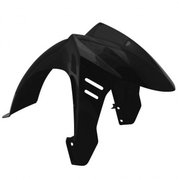 GARDE BOUE AV SCOOT ADAPTABLE PEUGEOT 50 LUDIX 14 POUCES NOIR BRILLANT -SELECTION P2R- 3700948048368
