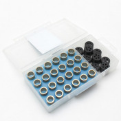 GALET/ROULEAU SCOOT POLINI 16x13 4,5/5,0/5,5/6,0g (4 JEUX DE 6) POUR PEUGEOT 50 TKR, TREKKER, SPEEDFIGHT, BUXY, VIVACITY/PIAGGIO 50 ZIP, TYPHOON, NRG 1994>1999/KYMCO 50 DINK, PEOPLE, TOP-BOY (242.412) 8054705078712