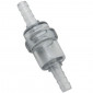 FUEL FILTER CYLINDRICAL PLASTIC TRANSPARENT Ø 6mm (SOLD BY UNIT)
