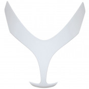 FRONT FAIRING FOR MAXISCOOTER YAMAHA 500 TMAX 2008>2011 GLOSS WHITE CENTRAL -SELECTION P2R- 3700948049259