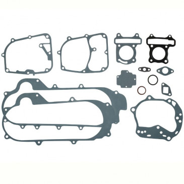 COMPLETE GASKET SET - FOR CHINESE SCOOT 50CC 4STROKE- 10+12 INCHES WHEELS- GY6, 139QMB /PEUGEOT 50 KISBEE, V-CLIC/SYM 50 ORBIT 4T/BAOTIAN 50 BT49QT 4T/NORAUTO 50 RAZZO 4T -SELECTION P2R- 3700948021514