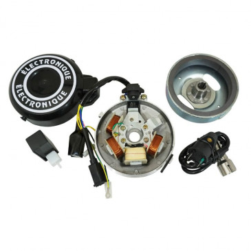 IGNITION FOR MOPED FOR PEUGEOT 103 ELECTRONIC 12V LARGE CONE- WITH COIL+CDI UNIT- P2R SELECTION 3700948056455
