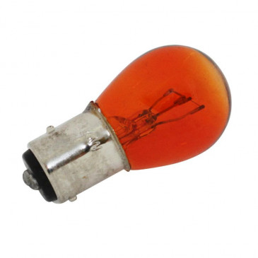 LIGHT BULB 12V 21/5W STANDART P21/5W FOOT BAY15D ORANGE (TURN LIGHT) (SOLD PER 10) -SELECTION P2R-