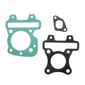 GASKET SET FOR CYLINDER KIT FOR SCOOT PIAGGIO 50 ZIP 4STROKE, LIBERTY 4STROKE, FLY 4STROKE, VESPA ET4, VESPA LX 4STROKE/APRILIA 50 SCARABEO 4STROKE/DERBI 50 ATLANTIS 4STROKE (3 GASKETS SET) -SELECTION P2R-