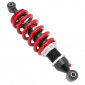 SHOCK ABSORBER FOR 50cc MOTORBIKE MBK 50 X-LIMIT 1997>2005/YAMAHA 50 DTR 1997>2005 (ADJUSTABLE, CENTERS 300mm, FASTENING PIN Ø 10mm) -P2R-
