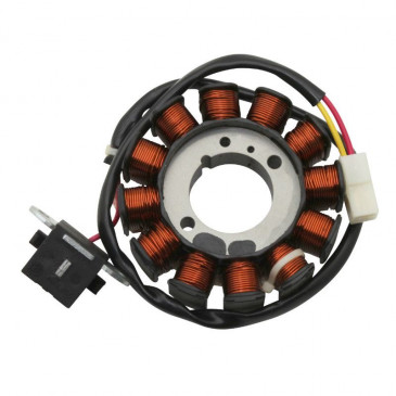 STATOR ALLUMAGE SCOOT ADAPTABLE PIAGGIO 50 ZIP 4T 2000>, LIBERTY 4T 2000>, VESPA LX 4T 2005>, FLY 4T 2005> / APRILIA 50 SCARABEO 4T 2002> / DERBI 50 ATLANTIS 4T 2004> (12 POLES) -P2R- 3700948101698