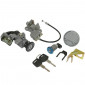 CONTACTEUR A CLE SCOOT ADAPTABLE SCOOT 50 CHINOIS 4T GY6, 139QMB 10 POUCES/BAOTIAN 50 BT49QT 4T 10 POUCES 2006>/PEUGEOT 50 V-CLIC 4T 2010> (AVEC SERRURE DE SELLE + BOUCHON ESSENCE) -QUALITE ECO- 3700948067543