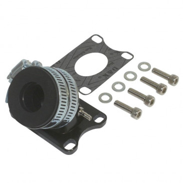 INLET MANIFOLD FOR MOTORBIKE REPLAY ALU + SLEEVE FOR MINARELLI 50 AM6/MBK 50 X-POWER/YAMAHA 50 TZR/PEUGEOT 50 XPS/RIEJU 50 RS1, SMX (FOR PHBG/PHVA,INNER Ø 24mm) 3700948037478