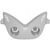 DOUBLE OPTIQUE SCOOT REPLAY RR POUR MBK 50 NITRO 1997>2012/YAMAHA 50 AEROX 1997>2012 BLANC ** (MR16 (x2)) 3700948033425