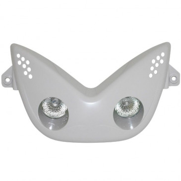 DOUBLE OPTIQUE SCOOT REPLAY RR POUR MBK 50 NITRO 1997>2012/YAMAHA 50 AEROX 1997>2012 BLANC ** (MR16 (x2))