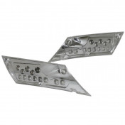 CLIGNOTANT SCOOT ADAPTABLE PIAGGIO 50 ZIP 2000> AR TRANSPARENT A LEDS (PAIRE) ** -REPLAY- 3700948032244