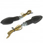 TURN SIGNAL (UNIVERSAL) REPLAY XRUN 4 - SMOKED/BLACK 12 LEDS -CEE APPROVED- (PAIR) (L 64mm / H 23mm / Wd 25mm) 3700948033043
