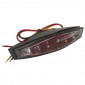 FEU ARRIERE UNIVERSEL REPLAY A LEDS TRIANGLE TRANSPARENT/NOIR AVEC STOP (6 LEDS ROUGES) (HOMOLOGUE CE) 3700948035375