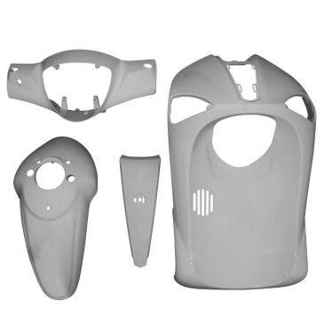 CARROSSERIE/CARENAGE SCOOT ADAPTABLE PIAGGIO 50 LIBERTY BLANC BRILLANT (KIT 4 PIECES) -P2R- 3700948054123