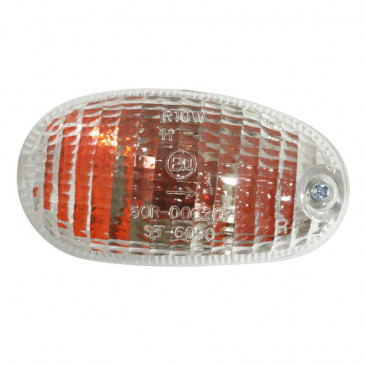 TURN SIGNAL FOR SCOOT PIAGGIO 50 TYPHOON 2004>FRONT/RIGHT TRANSPARENT (CEE APPROVED) -SELECTION P2R-