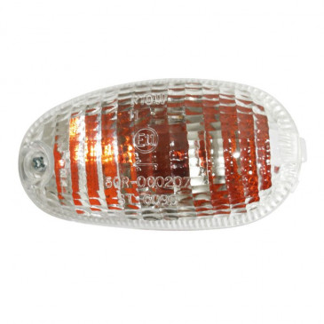 CLIGNOTANT SCOOT ADAPTABLE PIAGGIO 50 TYPHOON 2004> AV GAUCHE TRANSPARENT (HOMOLOGUE CE) -SELECTION P2R- 8430525093263