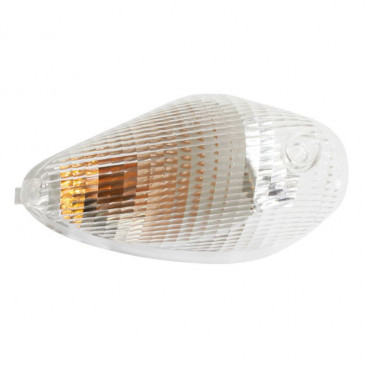 CLIGNOTANT SCOOT ADAPTABLE PIAGGIO 50 NRG 2006>/TYPHOON 2005>2009 AV DROIT TRANSPARENT (HOMOLOGUE CE) -SELECTION P2R- 8430525083363