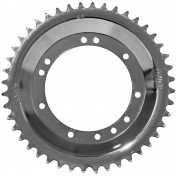 REAR CHAIN SPROCKET FOR MOPED MBK 51 - SPOKED WHEEL- 44 TEETH (BORE Ø 94mm) 11 DRILL HOLES -SELECTION P2R- 3665180012211
