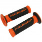 GRIP- PROGRIP SCOOTER 732 DUAL DENSITY ORANGE FLUO PATTERN/BLACK 125mm (PAIR)