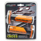 GRIP- PROGRIP OFF ROAD 801 DUAL DENSITY BASE BLACK/ORANGE 115mm (PAIR) (CROSS/MX) 0801766032973